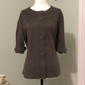 🖤 XL 🖤 Cardigan Large Button Half Sleeve Academia